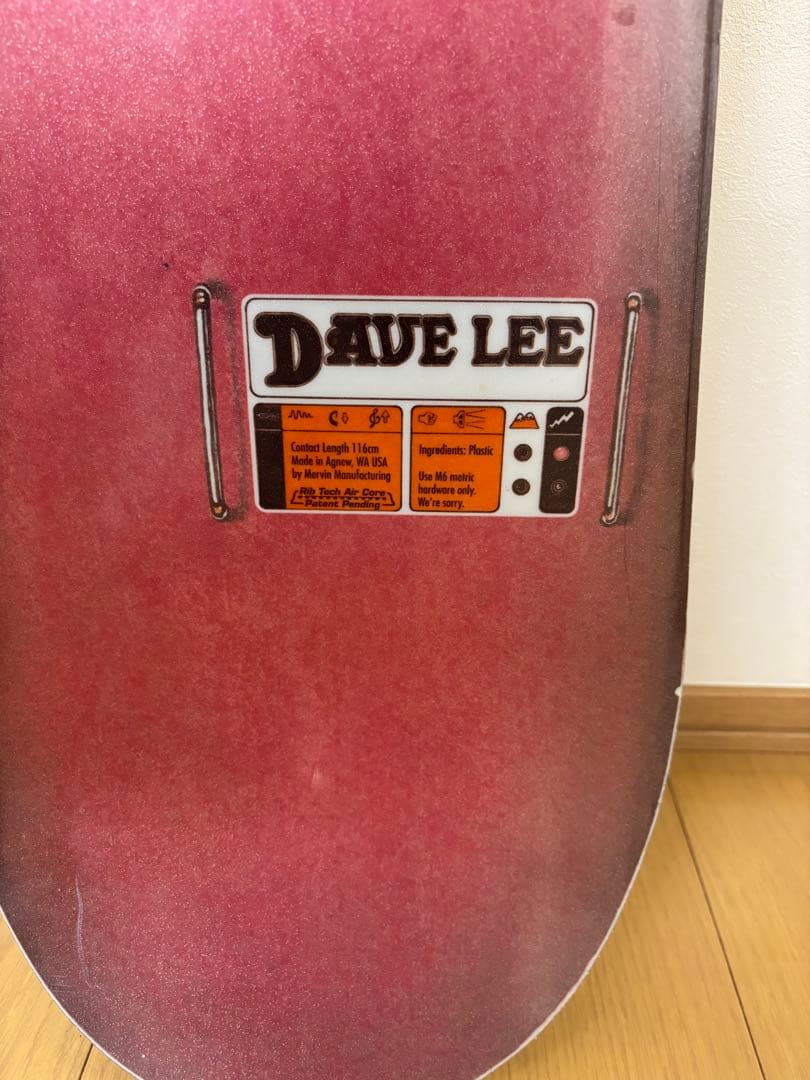 Dave Lee 154cm スノーボード レッド
