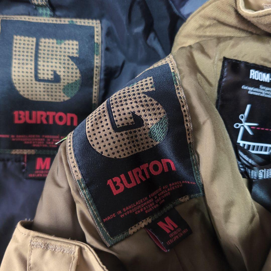 BURTONスノーボードウェア上下セットキッズMバートン①刺繍ロゴ