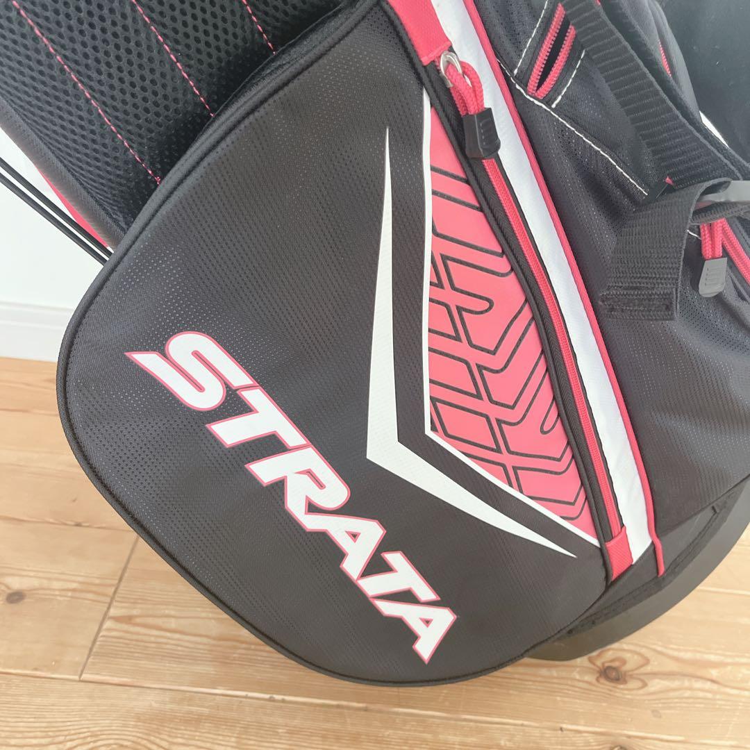 K072 STRATA スタンド式キャディバッグ 9型 レディース