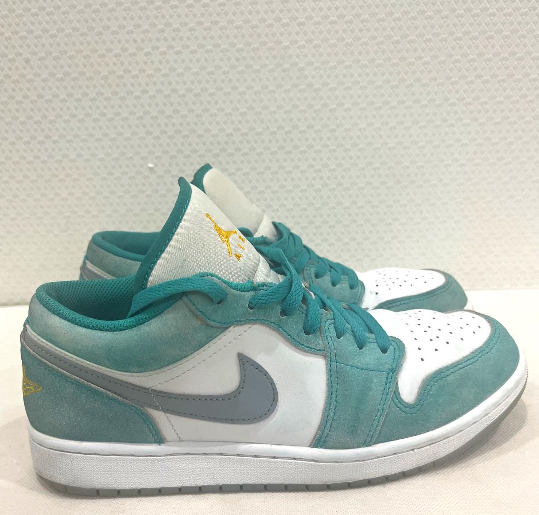 NIKE AIR JORDAN 1LOW US9 27㎝ グリーン スエード