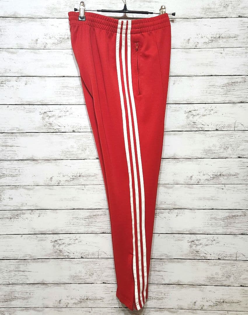 adidas トラックパンツ 赤 トレフォイル S ジャージ アディダス 人気