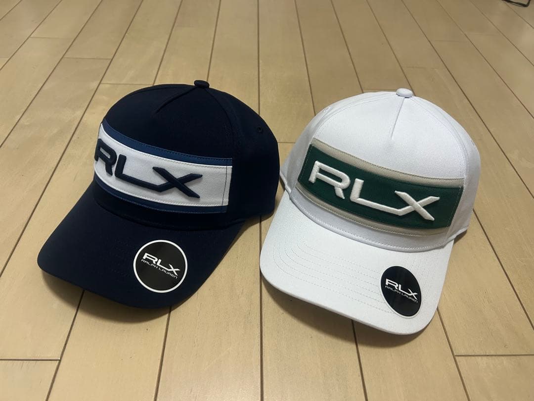RLX ラルフローレン　キャップ ①ネイビー ②ホワイト 2枚セット