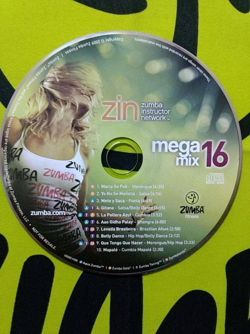 ZUMBA　ズンバ　MEGAMIX　CD　13　14　15　16　4枚セット
