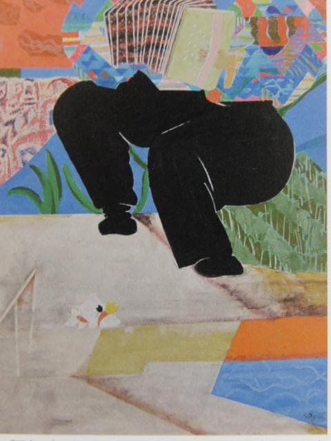 金森宰司、【ライフ『画家の庭で遊ぶ』　I】、希少な額装用画集画