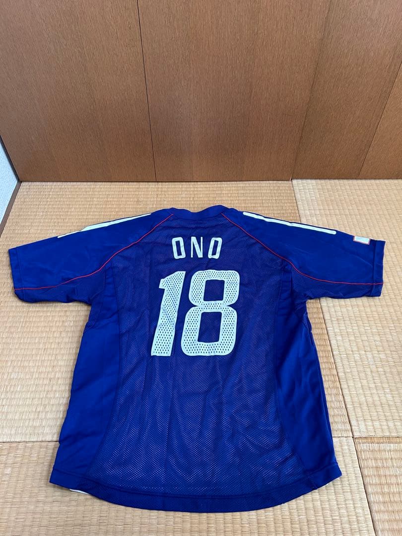 【美品】2002 日韓W杯 日本代表 18 小野伸二 レプリカユニフォーム