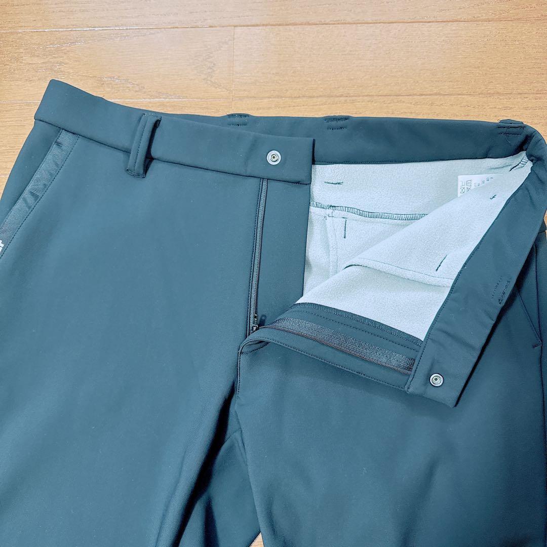 23区GOLF メンズ 裏起毛 ストレッチ パンツ 黒 LL（W86-94）