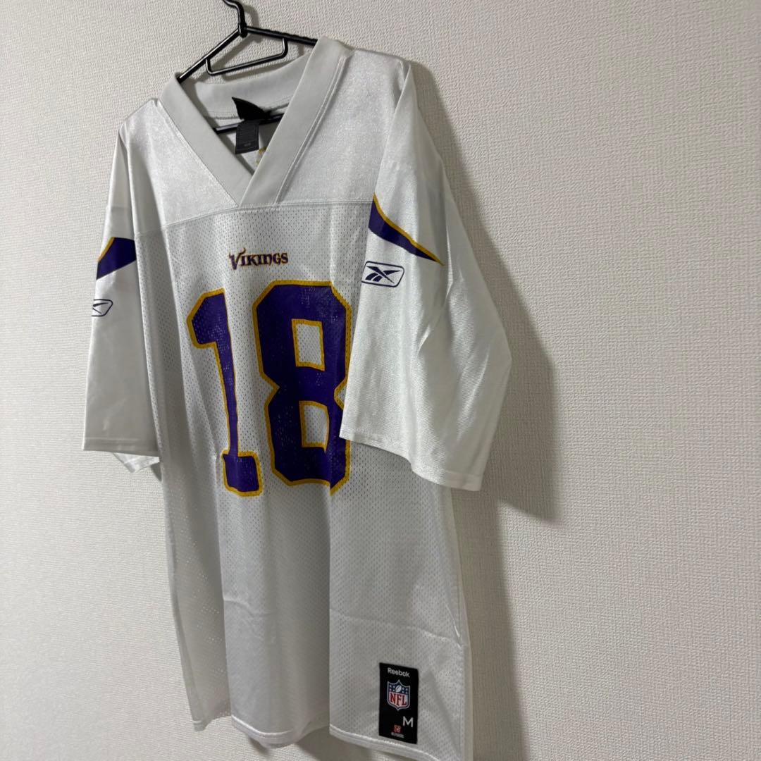 【NFL】reebok Vikings ゲームシャツ　リーボック #18