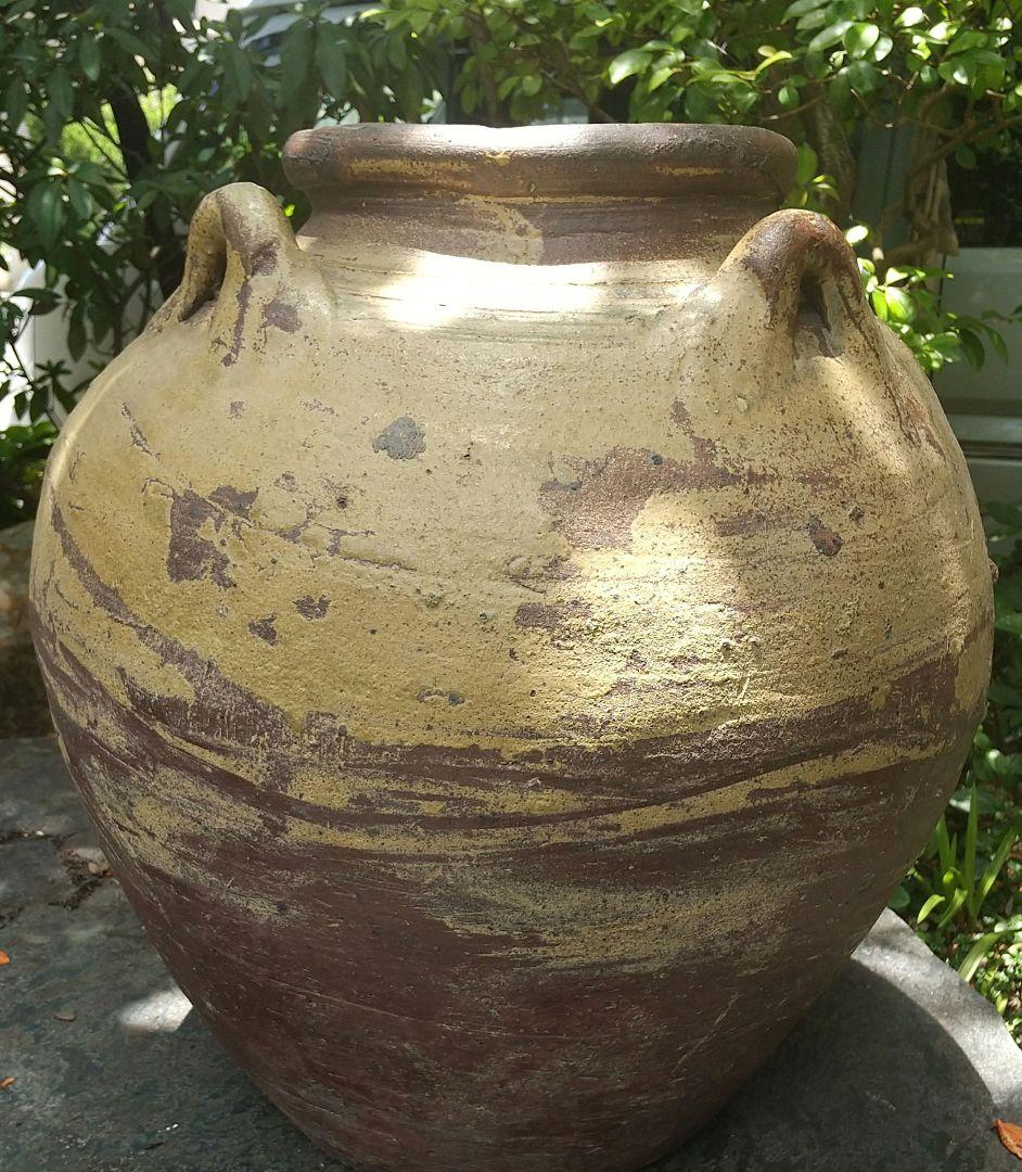 【時代南蛮甕】　四耳南蛮大甕