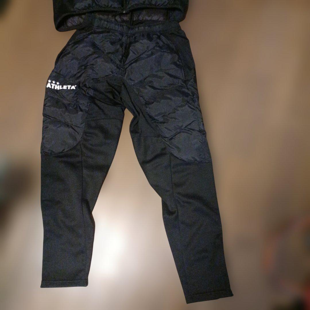 ATHLETA フード付きダウンとパンツ のLサイズ上下でこの値段はないです！