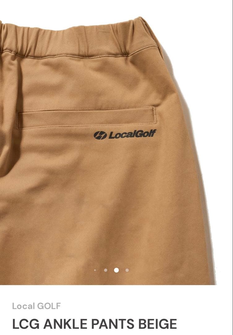 美品Local GOLF LCG ANKLE PANTS BEIGE M/L