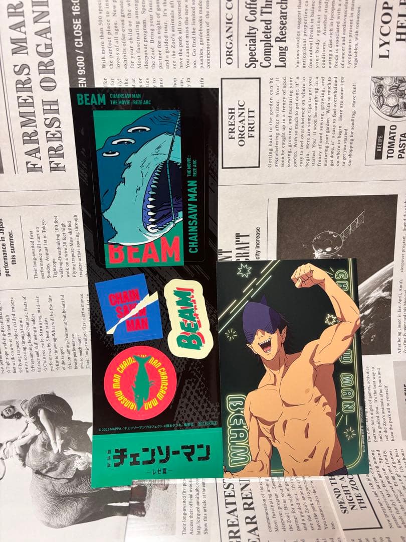 チェンソーマン レゼ 編 キーホルダー フィギュア クリアファイル ビーム