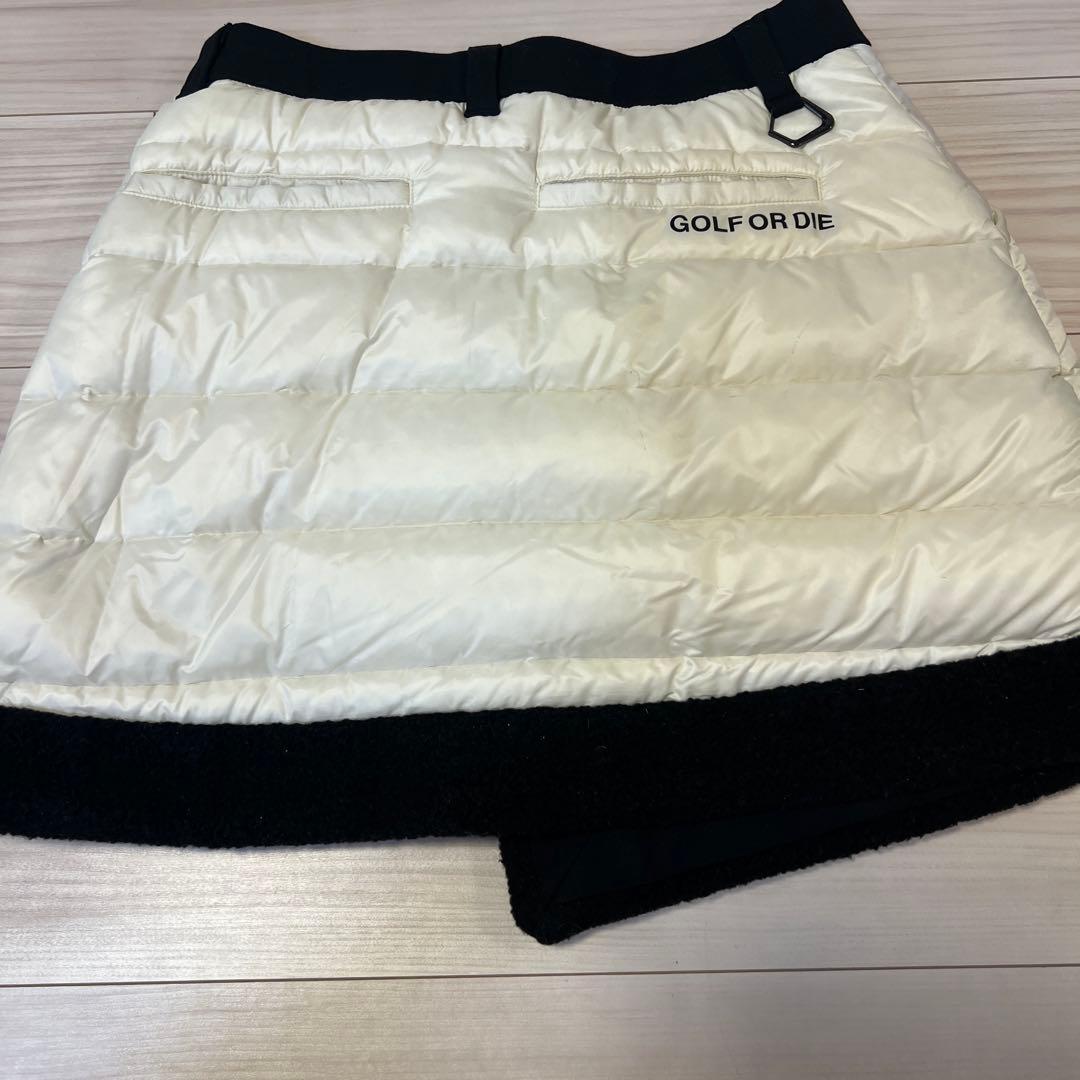 お値下げMARK & LONA ゴルフスカート ホワイト/ブラック　38 美品