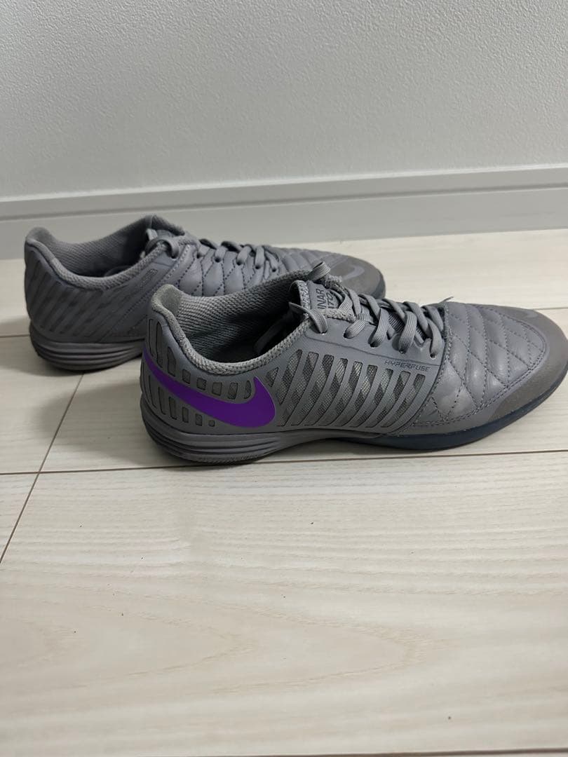Nike Lunar Gato フットサルシューズ グレー/パープル
