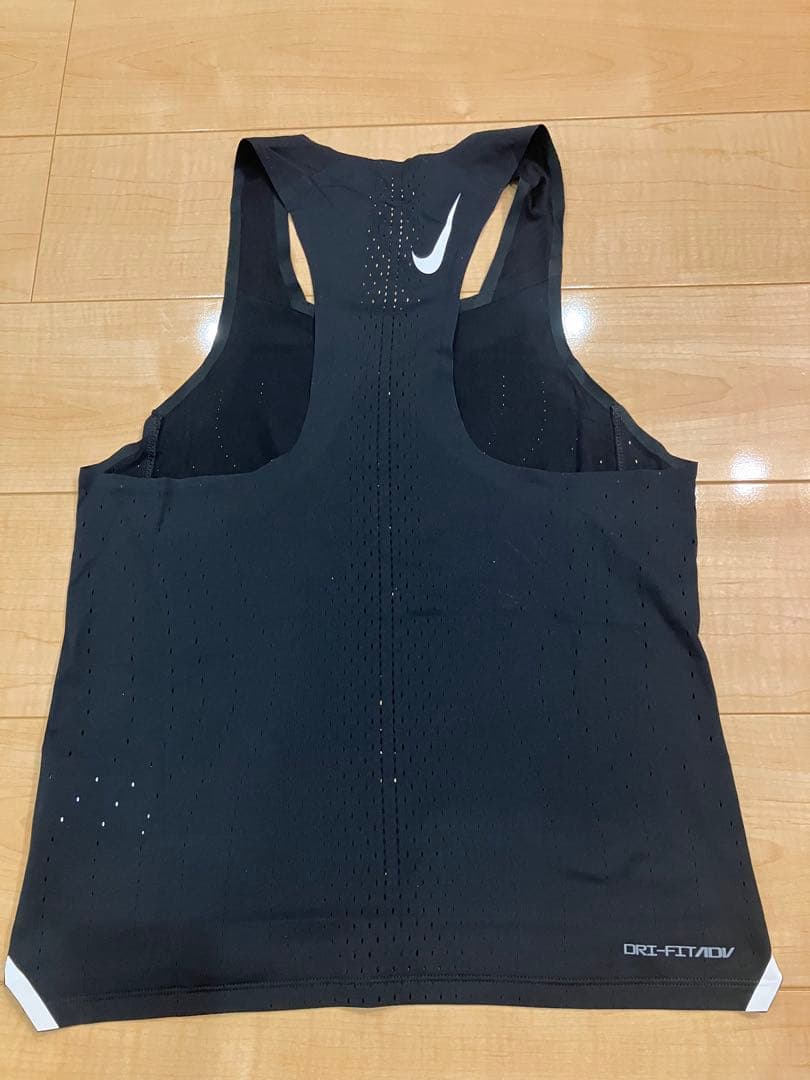 NikeナイキDRI-FIT エアロスイフトADVシングレットブラックS試着のみ