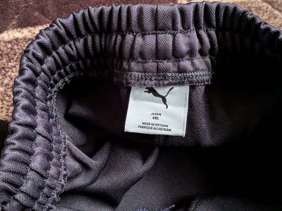 【美品】プーマジャージ プージャー下 XXL(XO)サイズ ネイビー×ホワイト