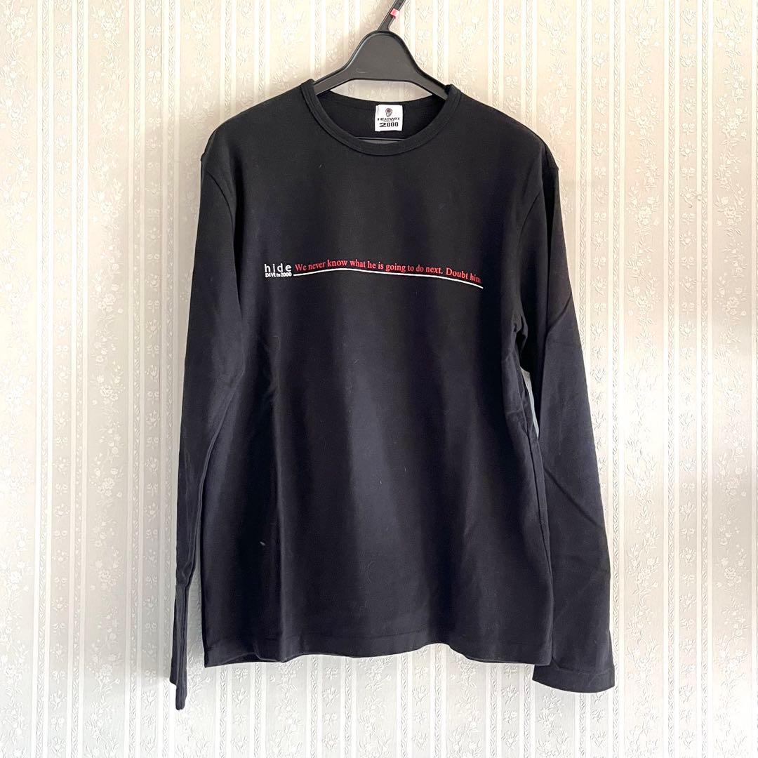 hide ヒデ♪ HEAD WAX ロングTシャツ バックプリント