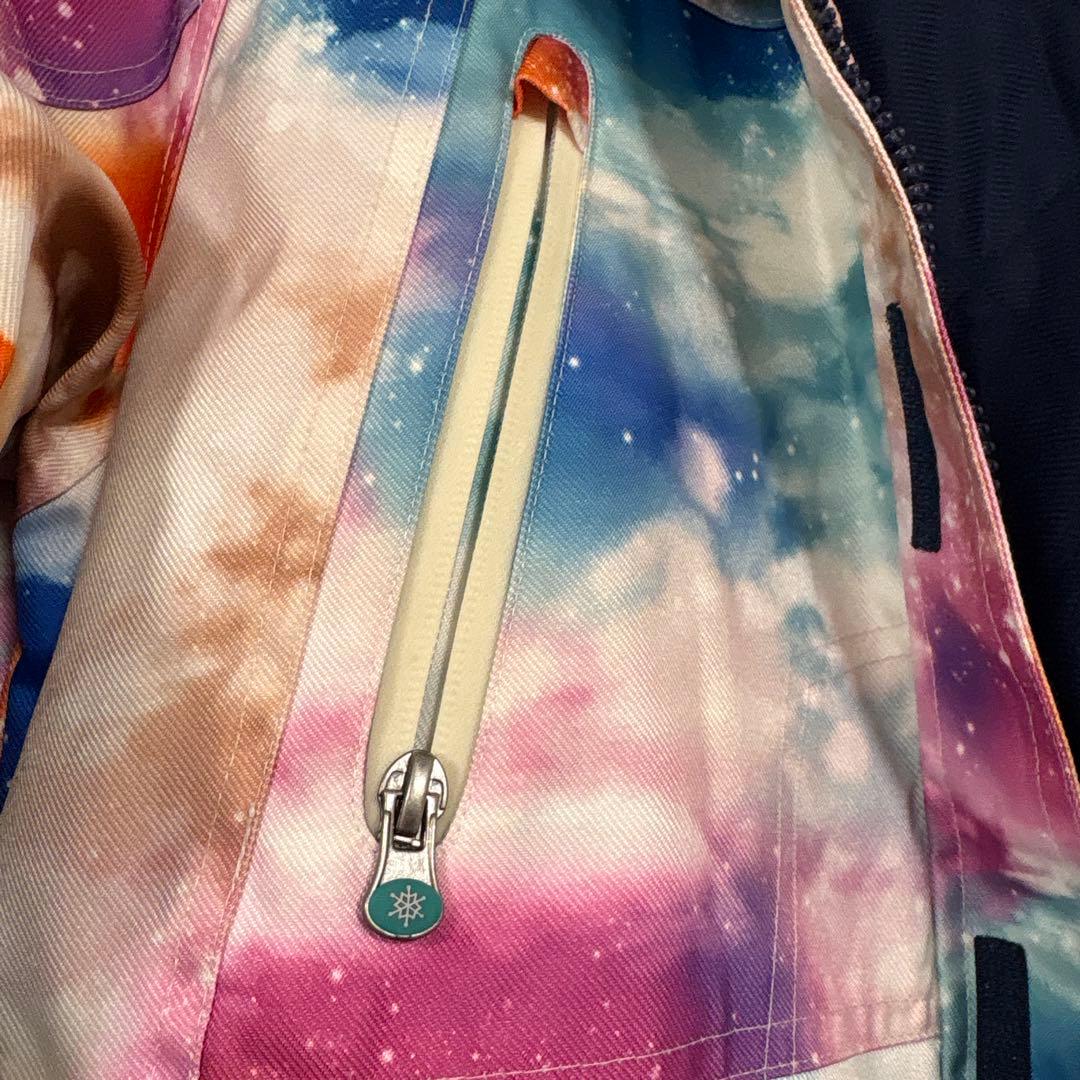 【ICEPARDAL上下セット】宇宙柄 スノーボードジャケット XS