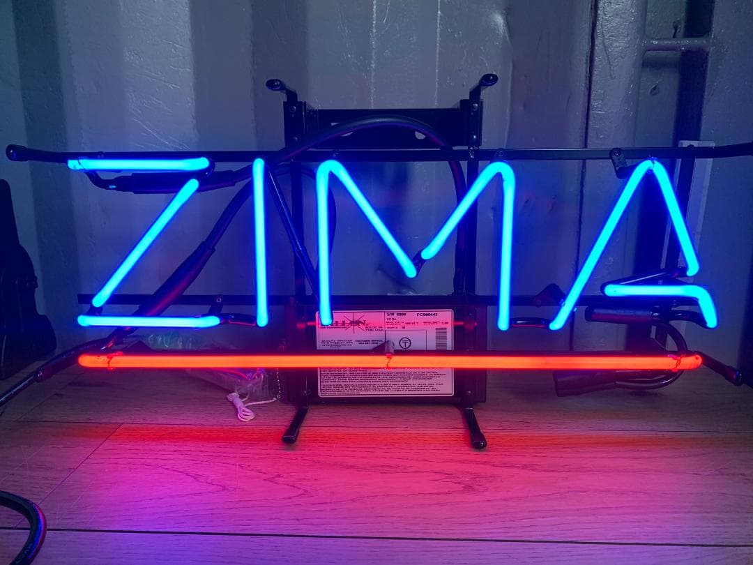 ZIMA ネオン管 ジーマ　ディスプレイ　デッドストック　看板