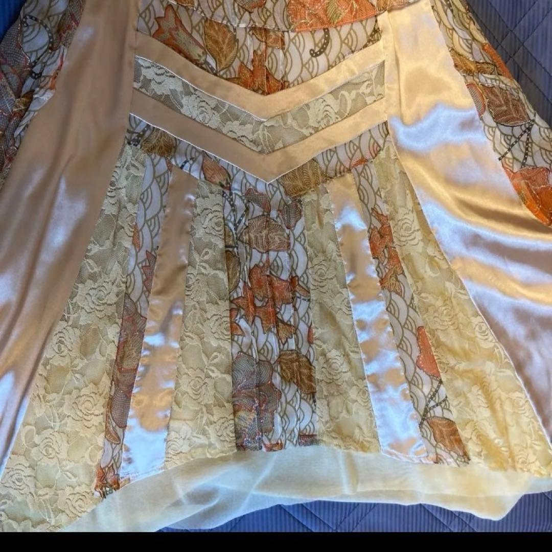 ドレスフランス製ノースリーブ ワンピースKARINA PARIS シルク100%