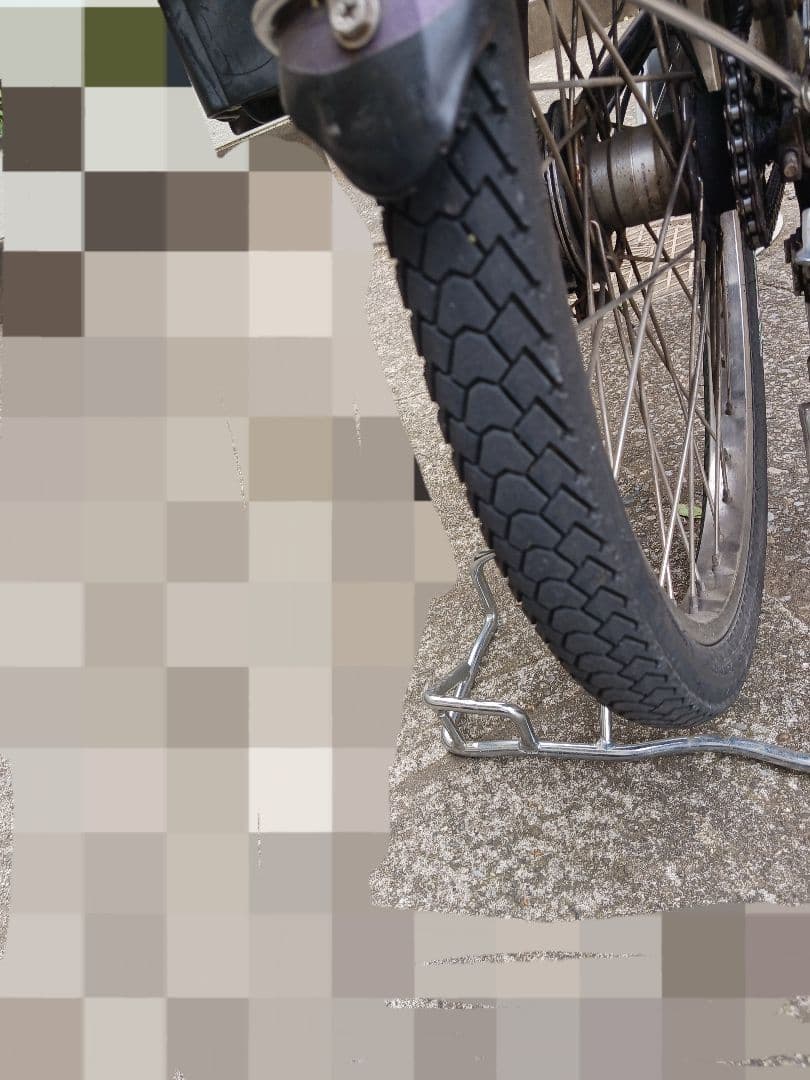 子供乗せ電動自転車 チャイルドシート付き 紫色