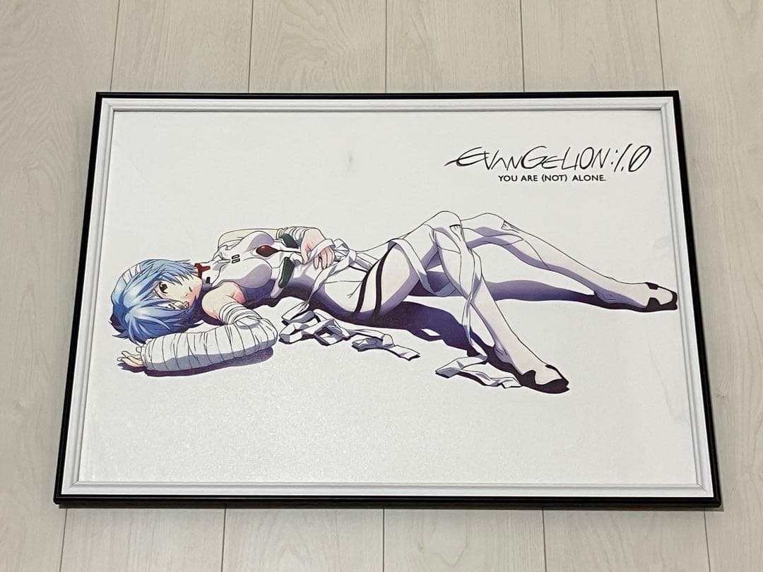 【額縁付き】 A2ポスター エヴァンゲリオン 綾波レイ ※訳アリ
