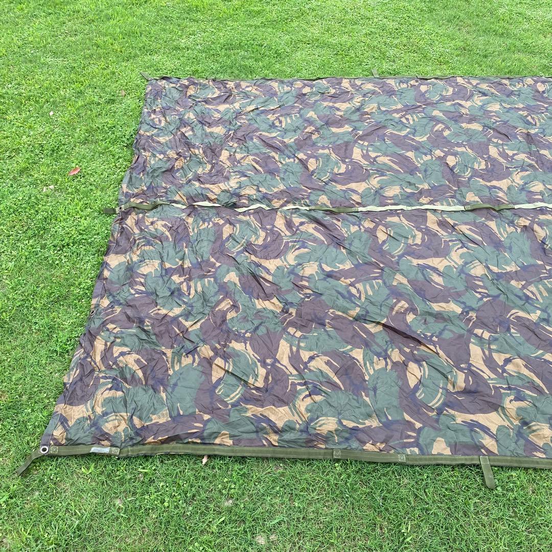 イギリス軍　バシャタープ　シェルターシート　ウッドランドカモ　正規品