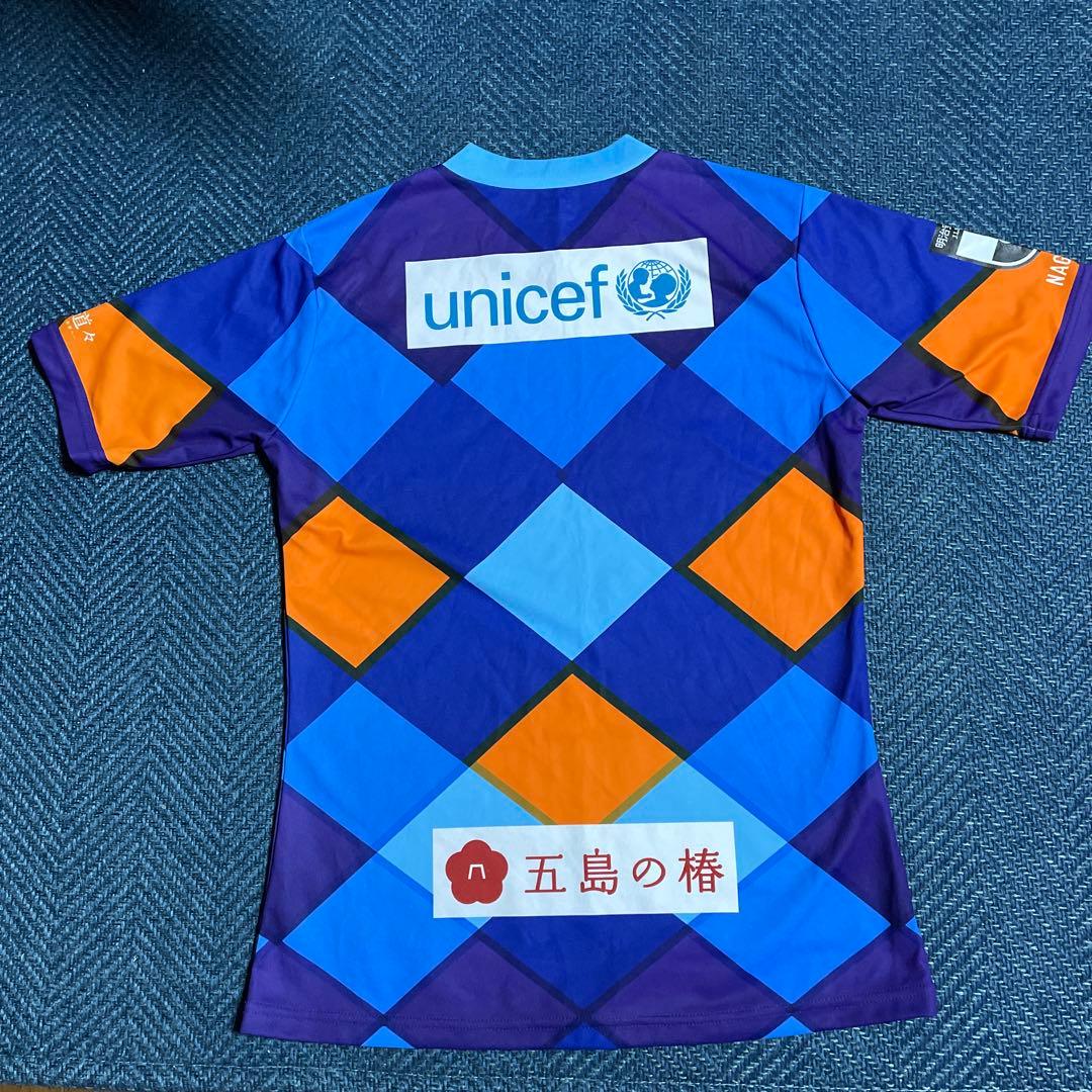 ヴィファーレン長崎ユニホーム M hummel サッカーシャツ 青・オレンジ・紫