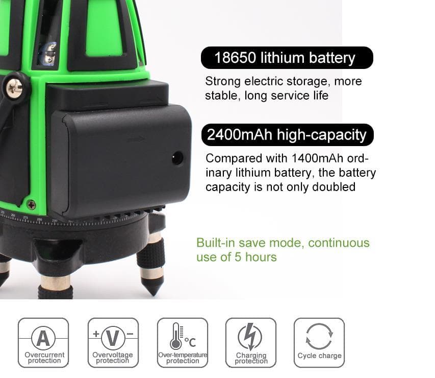 5ライン6点　グリーンレーザー墨出し器水平器測定器墨出し機水準器墨出器/高精度