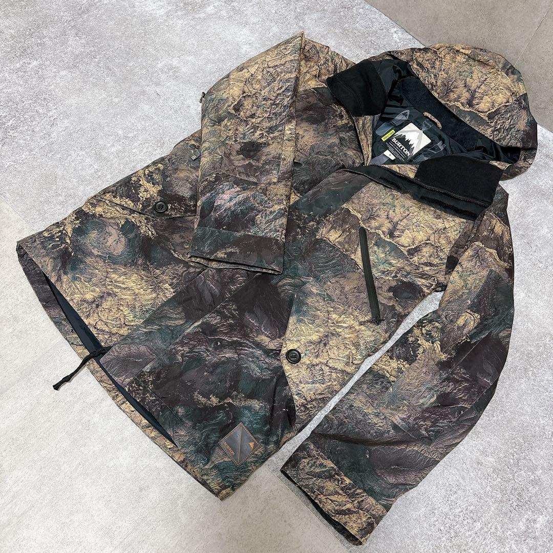 BURTON バートン スノーボード スノボ スキー ウェア S カモフラ 迷彩