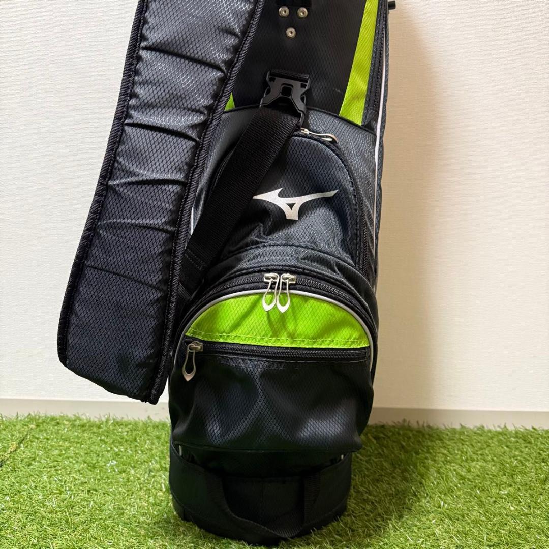 MIZUNO T-ZOID キャディバッグ 軽量 9型 ブラック グリーン