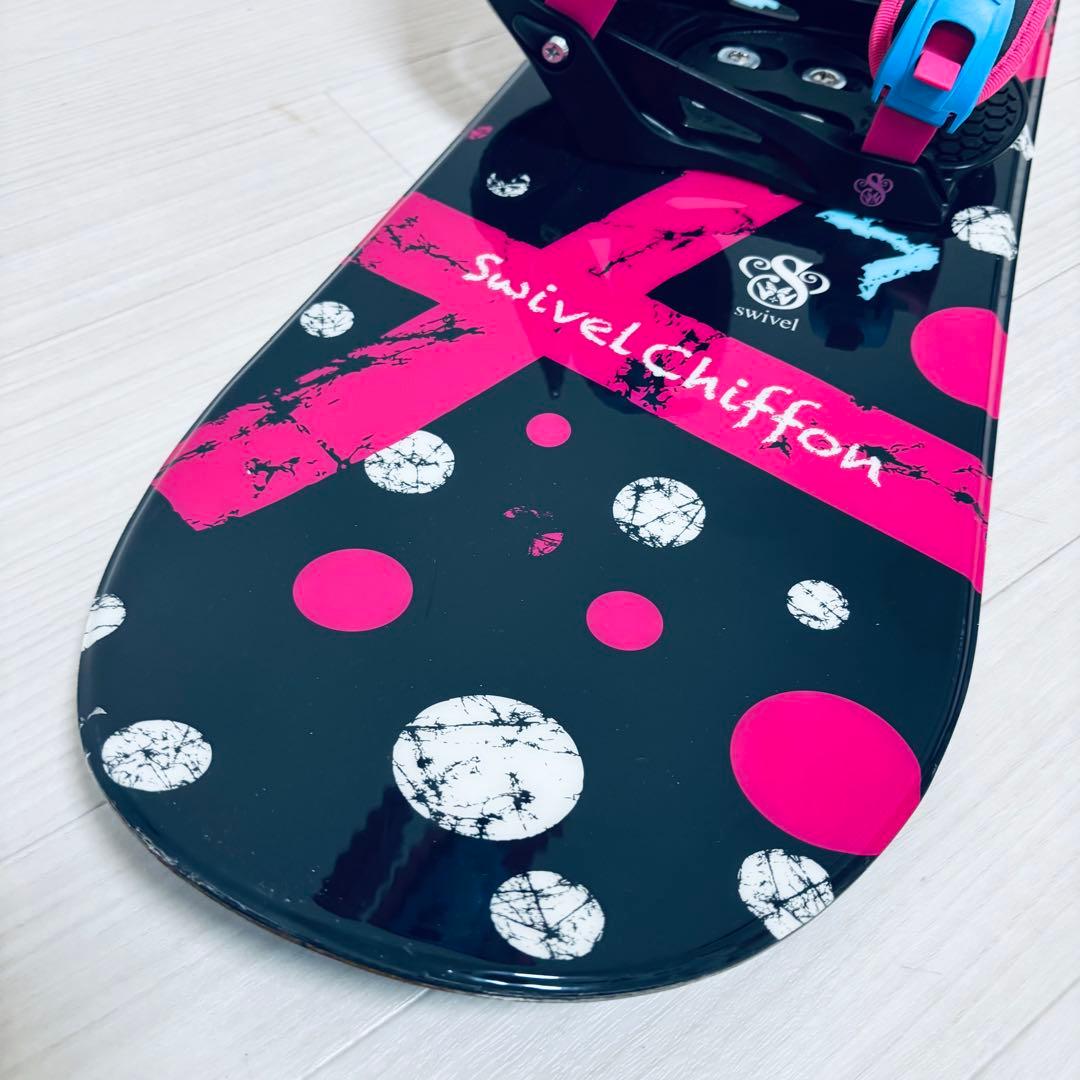 Swivel 128cm 3点セット キッズ レディース スノーボード