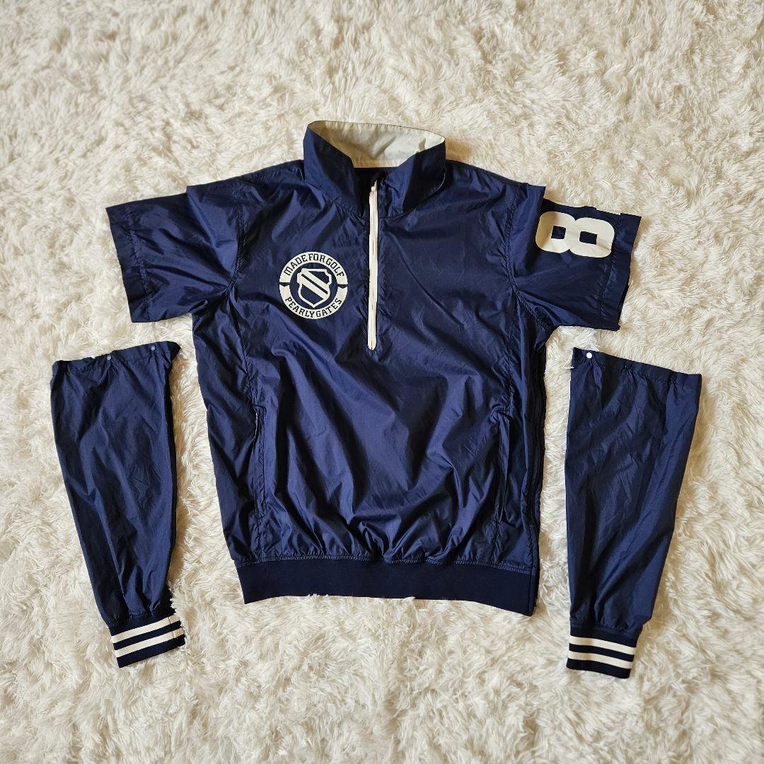 【PEARLY GATES】美品 2wayジャケット ネイビー サイズ5