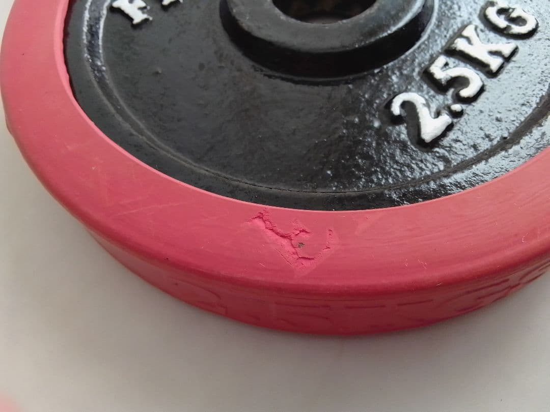 ファイティングロード ダンベル ラバー付 約20kg 28mm径 1.25 ①