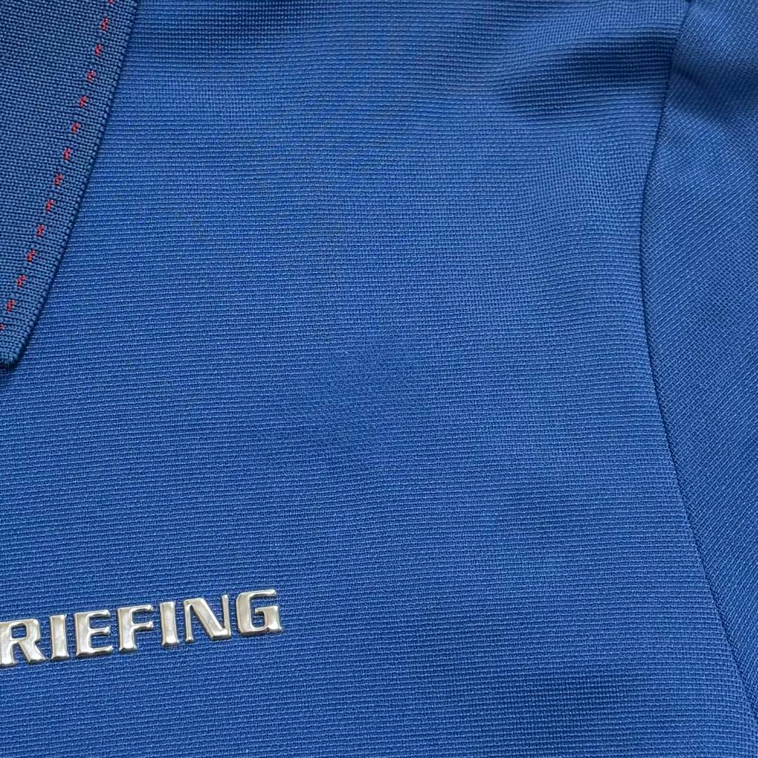 BRIEFING ポロシャツ 半袖 ロゴワッペン ゴルフ GOLF メンズ L
