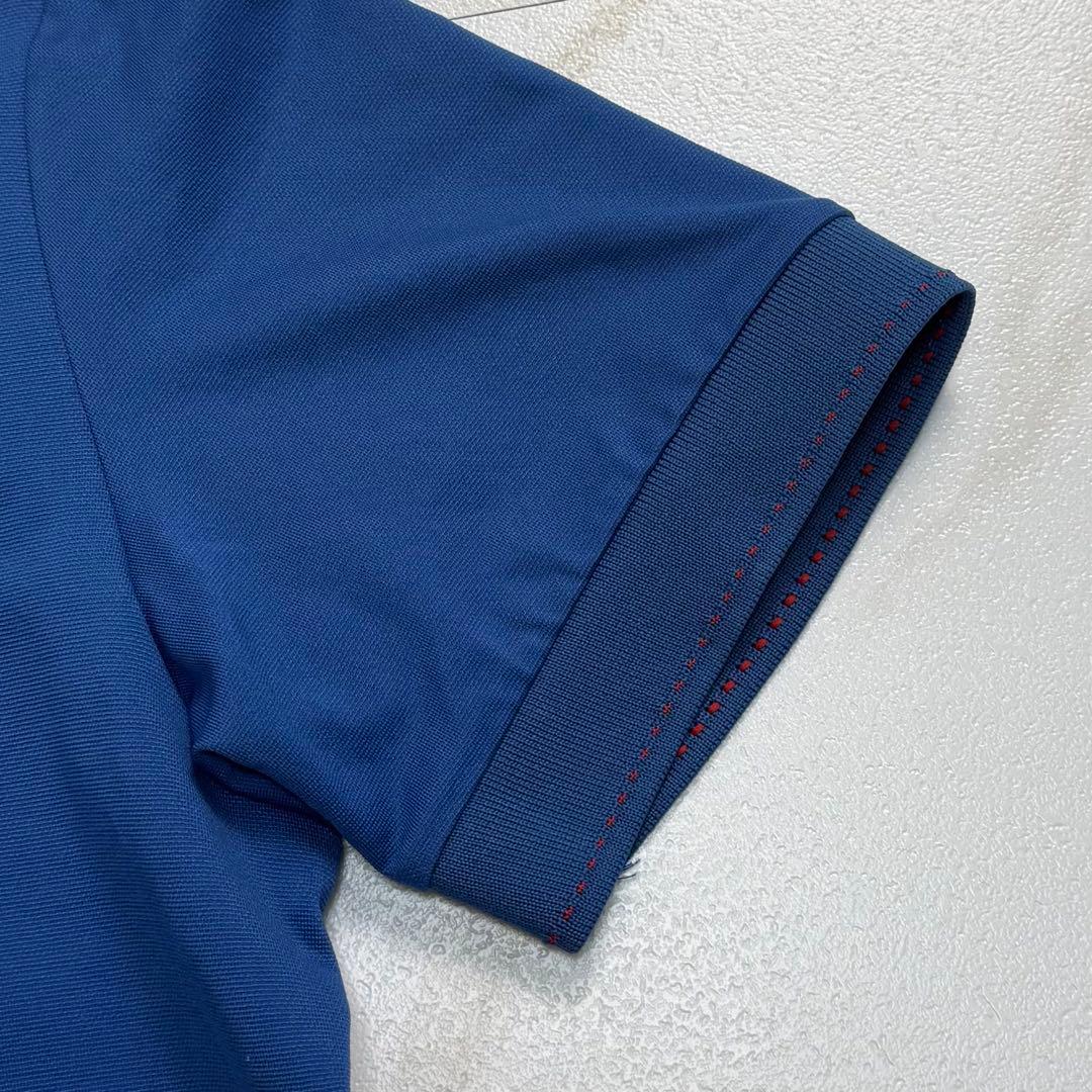 BRIEFING ポロシャツ 半袖 ロゴワッペン ゴルフ GOLF メンズ L