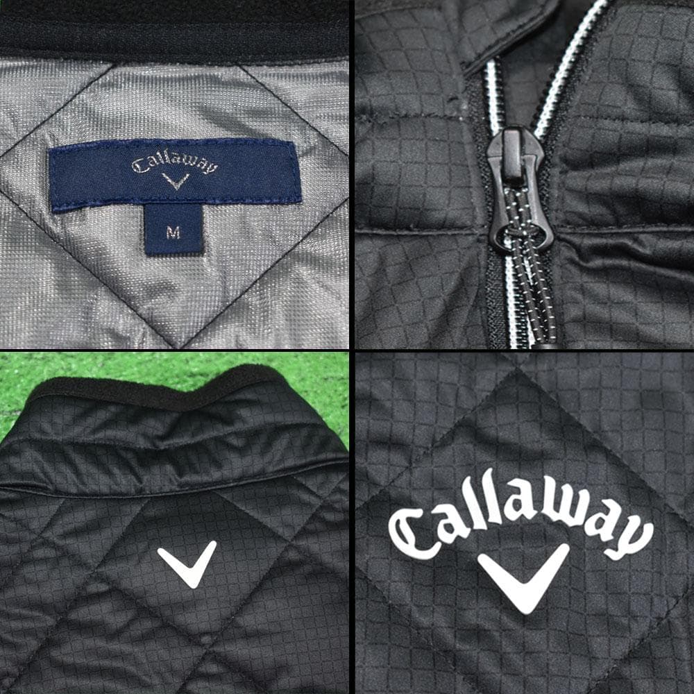 Callaway/キャロウェイ ゴルフ 中綿ベスト【ブラック/Ｍ】美品！