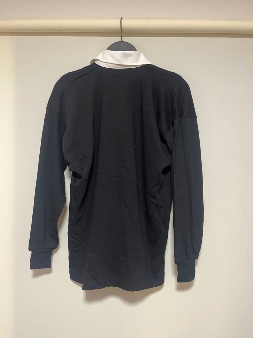 新品タグ付き90s CANTERBURY オールブラックス ラガーシャツサイズS