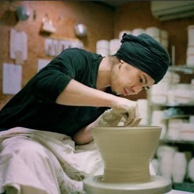 陶芸家　青木良太【新品・未使用】白磁振り出し（フリダシ）