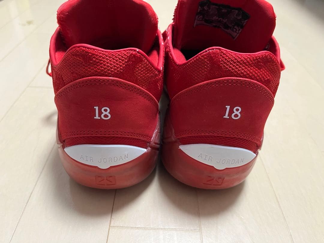美品NIKE AIR JORDAN 39レッド 30cm★ザムスト インソール付