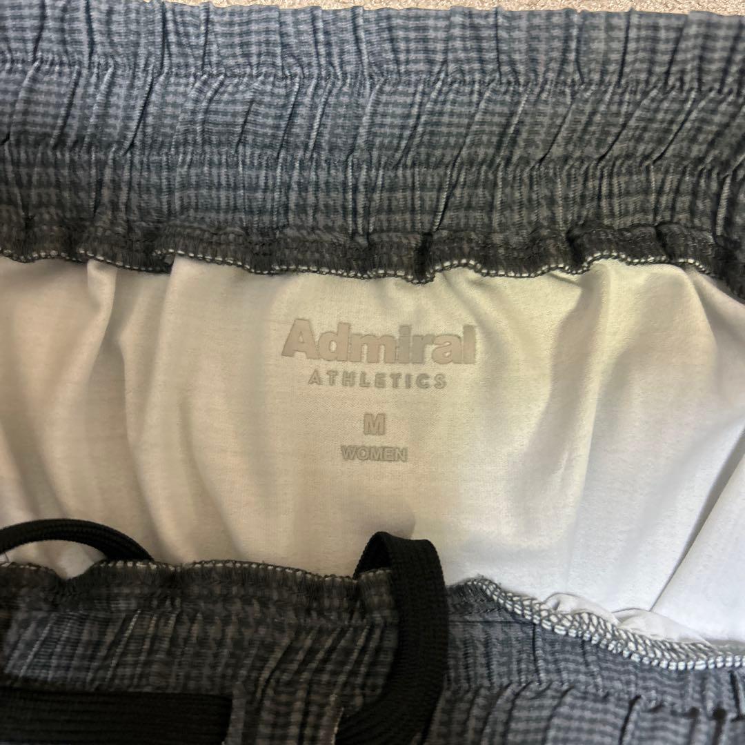 Admiral レディース M グレー チェック プリーツスカート