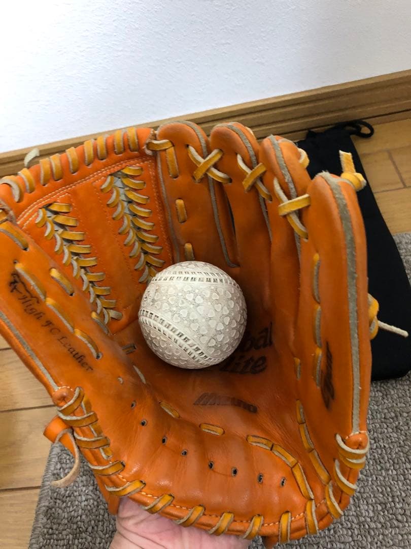 【早いもの勝ち】Global Elite 軟式グローブ オレンジ
