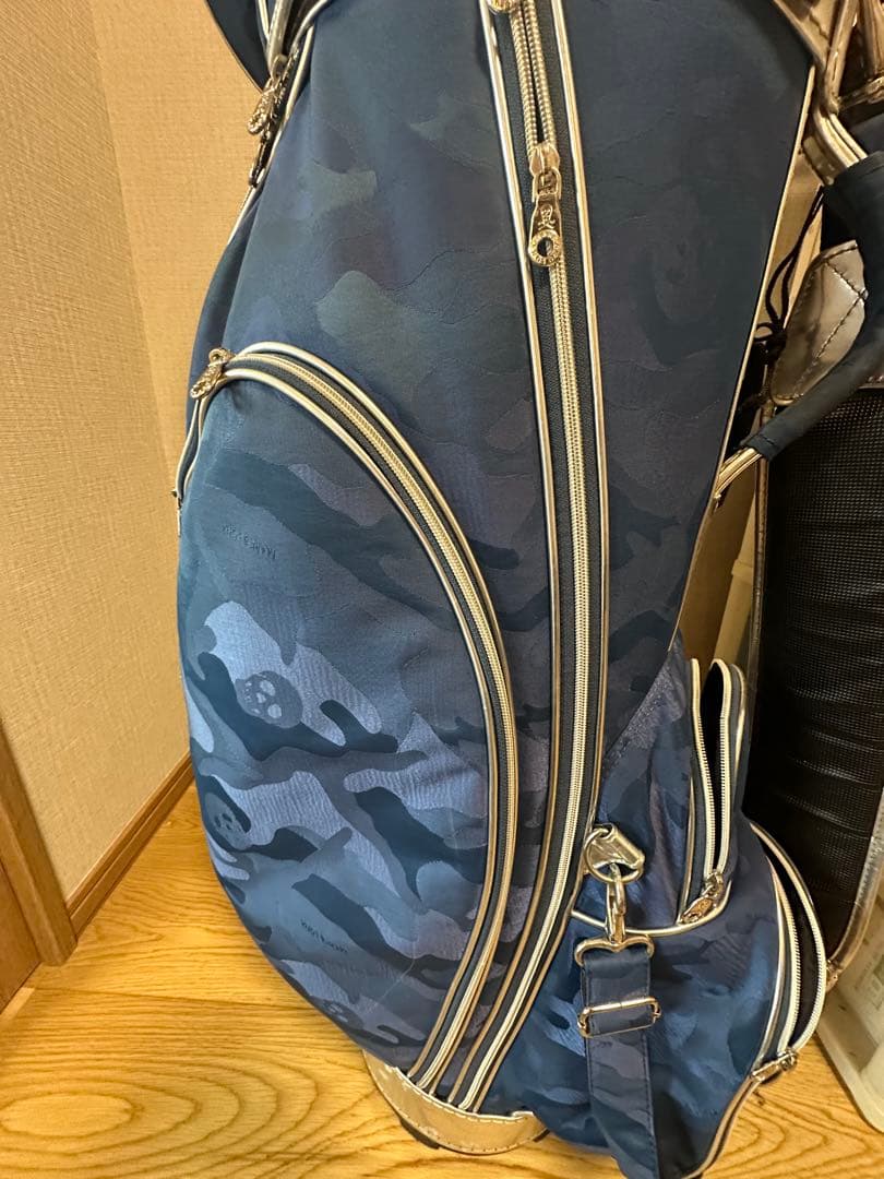 マークアンドロナ★キャディバッグ★カモフラ★ネイビー★キムタク使用