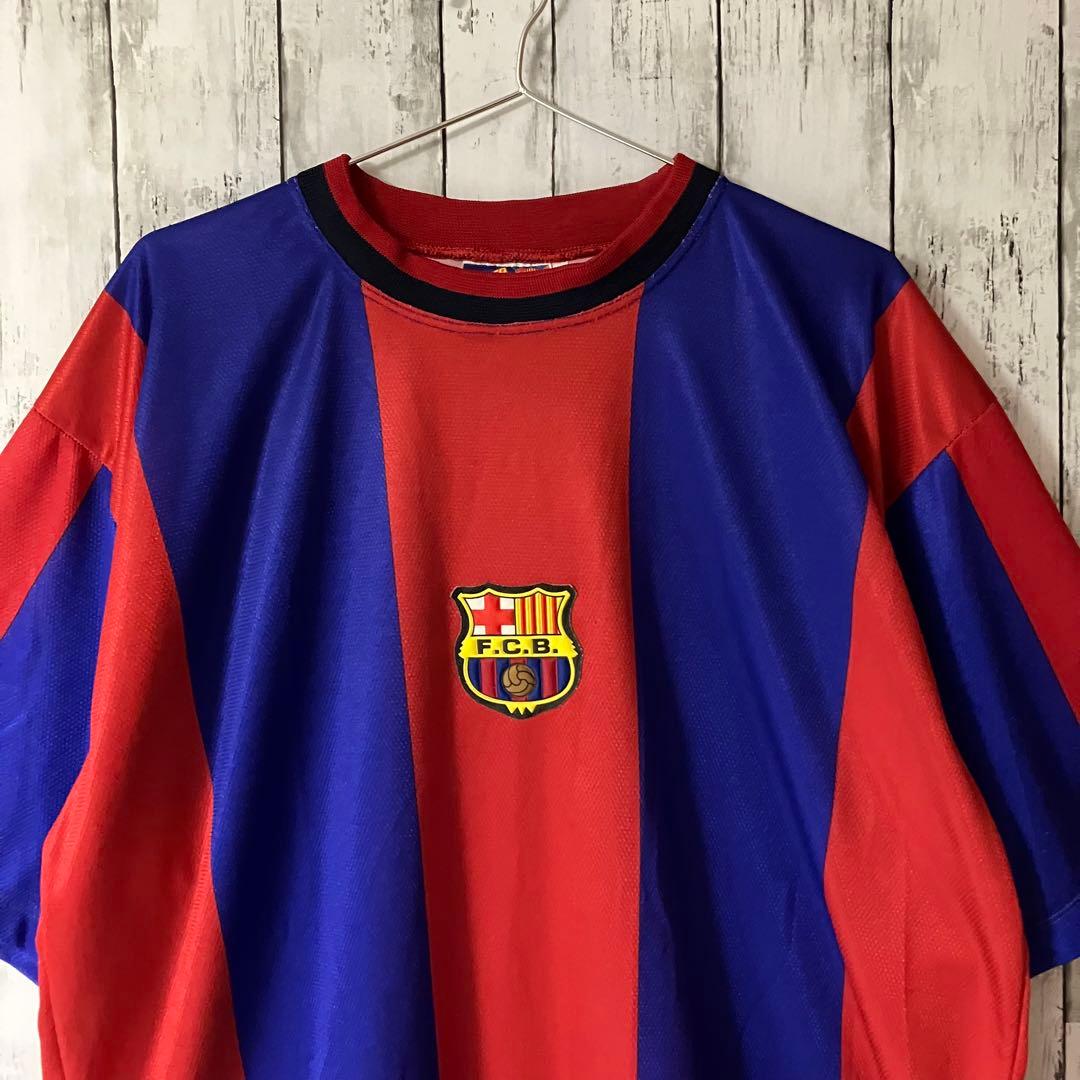 【90s 一点物古着】FCバルセロナ リバウド 11 バルサ ゲームシャツ XL