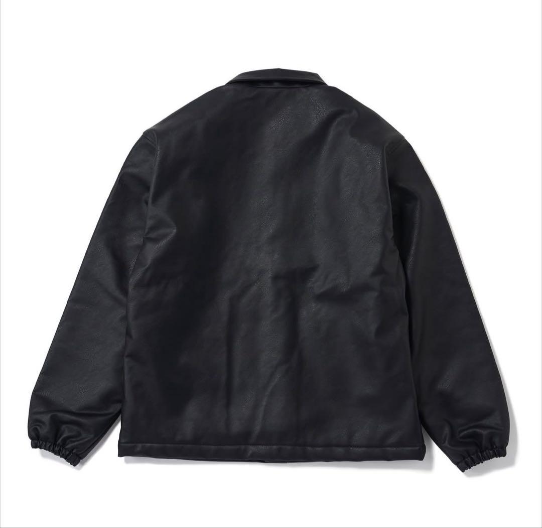 Y*y様 RIPPER FAKE LEATHER COACH JACKET