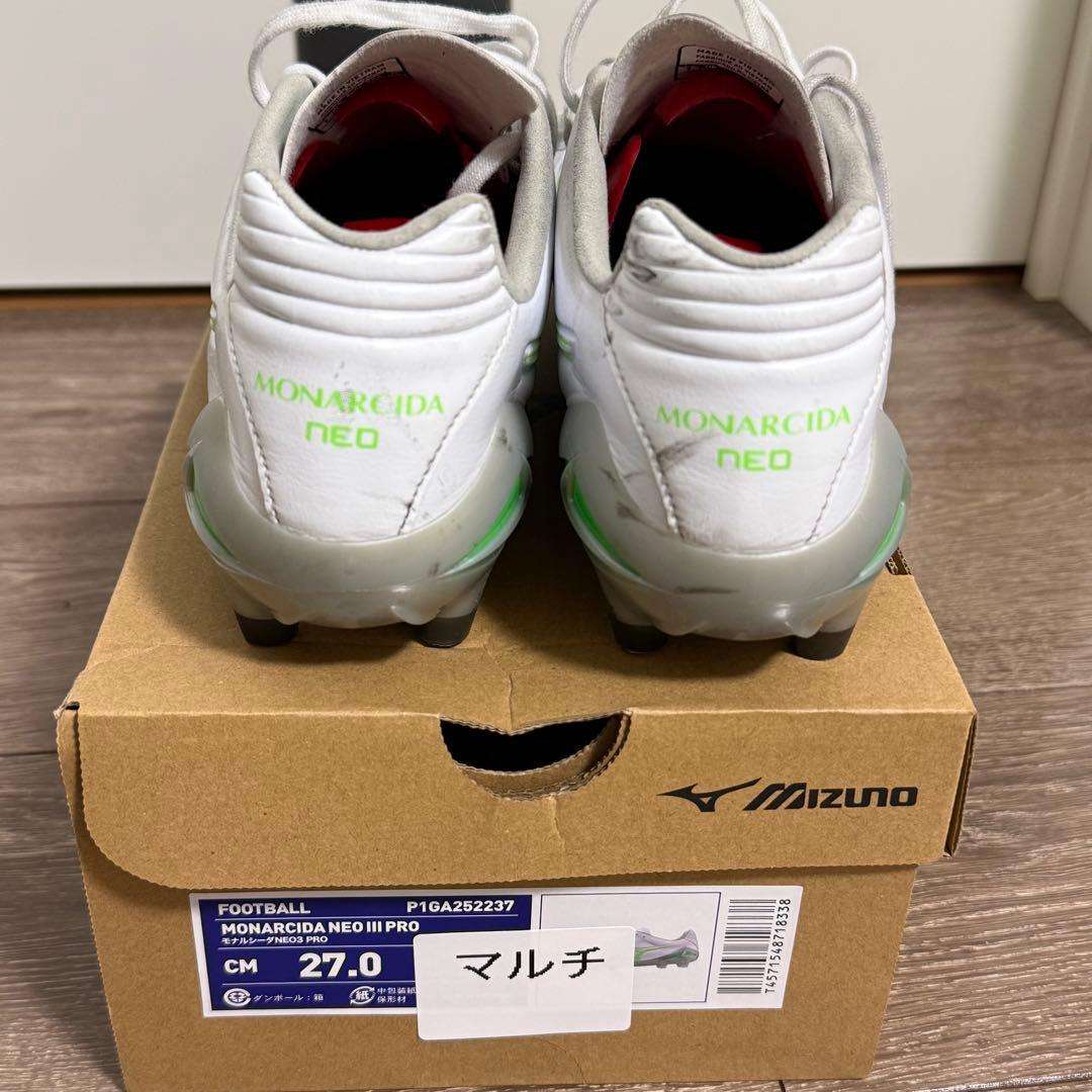 超美品 Mizuno モナルシーダ NEO 3 PRO サッカースパイク 27