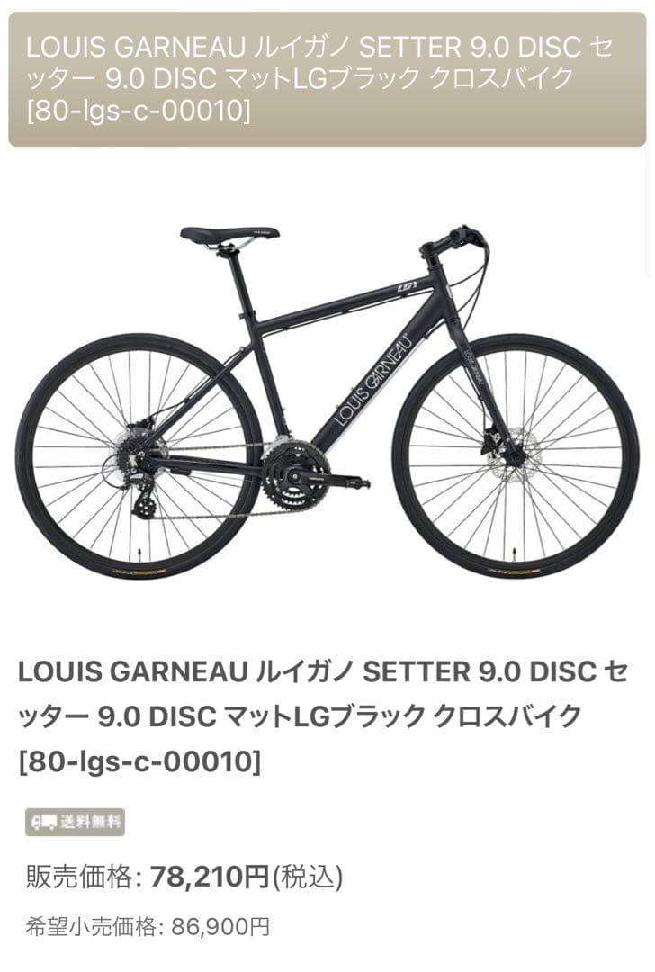 LOUIS GARNEAU ルイガノ SETTER セッター クロスバイク