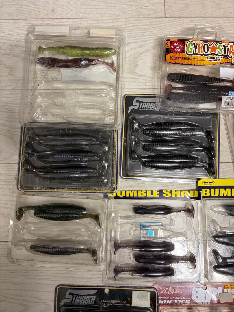 ばら売可 37点　スイムベイト　シャッド系ワーム まとめ売り バンブルシャッド
