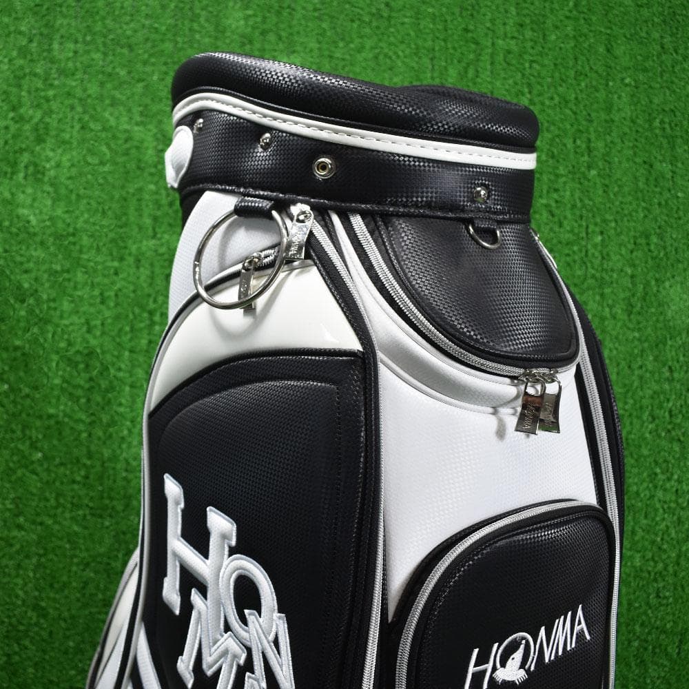 HONMA GOLF/ホンマ ゴルフ キャディバッグ9型【黒×白】美品！