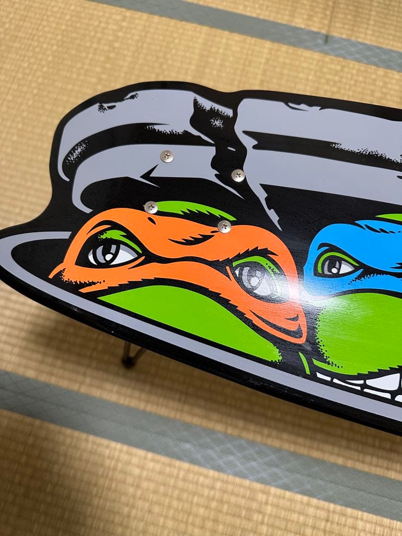 忍者タートルズ スケボーデッキ スタンド 美品 SANTACRUZ