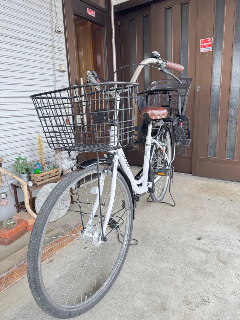 チャイルドシート付き自転車　26インチ
